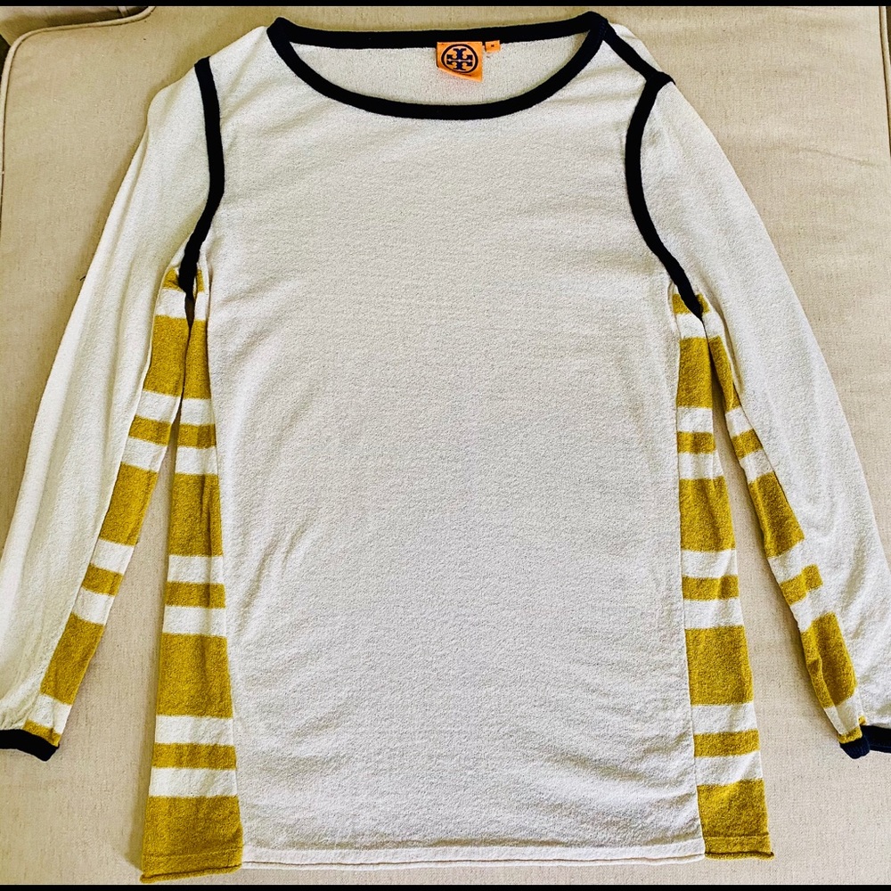 Tory Burch off white long sleeve medium